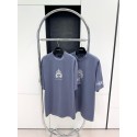 BALENCIAGA Flame Letters Printed Short Sleeve - Blue