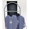BALENCIAGA Flame Letters Printed Short Sleeve - Blue
