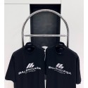 BALENCIAGA ID Silver Printed Crew Neck Short Sleeve - Black