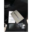 BALENCIAGA ID Silver Printed Crew Neck Short Sleeve - Black