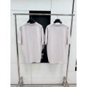 BALENCIAGA ID Silver Printed Round Neck Short Sleeve - White