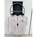 BALENCIAGA ID Silver Printed Round Neck Short Sleeve - White