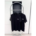 BALENCIAGA Letter Embroidered Round Neck Short Sleeve