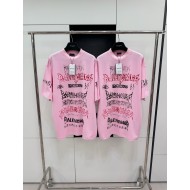 BALENCIAGA Limited Edition Graffiti Short Sleeve - Pink