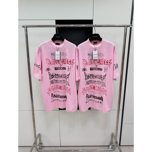 BALENCIAGA Limited Edition Graffiti Short Sleeve - Pink