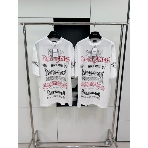 BALENCIAGA Limited Edition Graffiti Short Sleeve - White