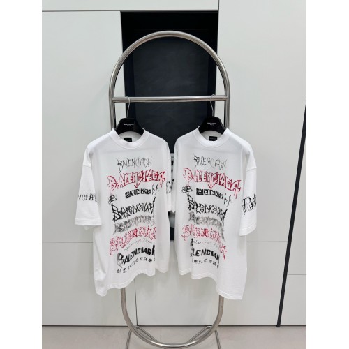 BALENCIAGA Limited Edition Graffiti Short Sleeve - White