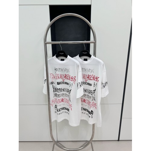 BALENCIAGA Limited Edition Graffiti Short Sleeve - White