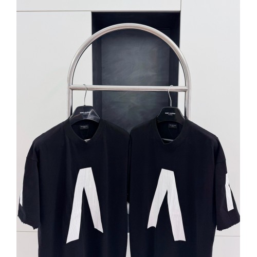 BALENCIAGA Music Series Printed Short Sleeve - Black