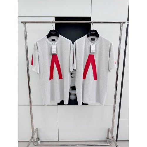 BALENCIAGA Music Series Printed Short Sleeve - Grey