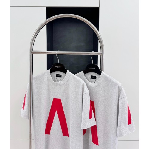 BALENCIAGA Music Series Printed Short Sleeve - Grey