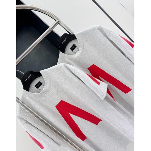 BALENCIAGA Music Series Printed Short Sleeve - Grey