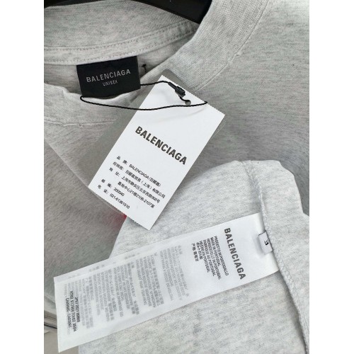 BALENCIAGA Music Series Printed Short Sleeve - Grey