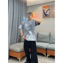 BALENCIAGA Painted T-Shirt - Grey Oversized