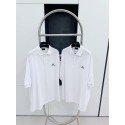BALENCIAGA Paris Polo Embroidered Short Sleeve - White