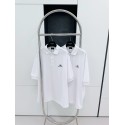 BALENCIAGA Paris Polo Embroidered Short Sleeve - White