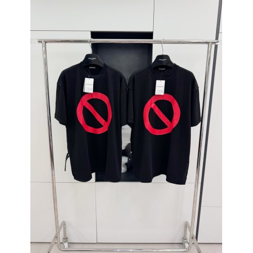 BALENCIAGA Printed Cracked Short Sleeves