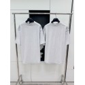 BALENCIAGA Reverse Embroidered Lettering Short Sleeve - Grey
