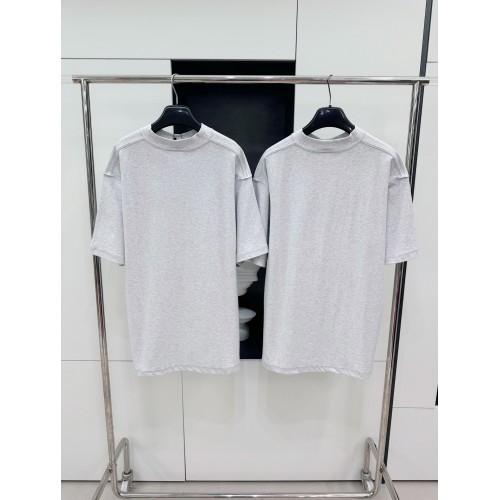 BALENCIAGA Reverse Embroidered Lettering Short Sleeve - Grey