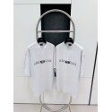 BALENCIAGA Reverse Embroidered Lettering Short Sleeve - Grey