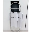 BALENCIAGA Reverse Embroidered Lettering Short Sleeve - Grey