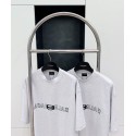 BALENCIAGA Reverse Embroidered Lettering Short Sleeve - Grey