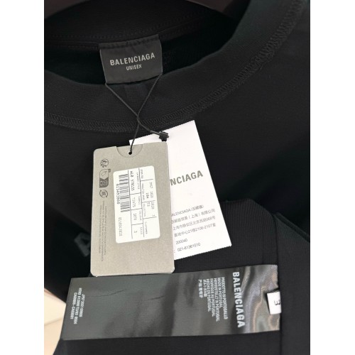 BALENCIAGA Reverse Printed Lettering Short Sleeve - Black