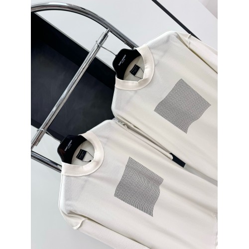 BALENCIAGA Reverse Wear Thick Rubber Print Short Sleeve - White