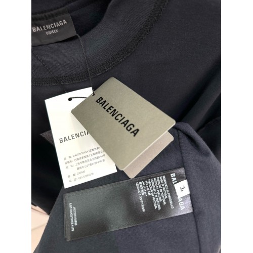 BALENCIAGA Reverse Wear Thick Rubber Print Short Sleeve