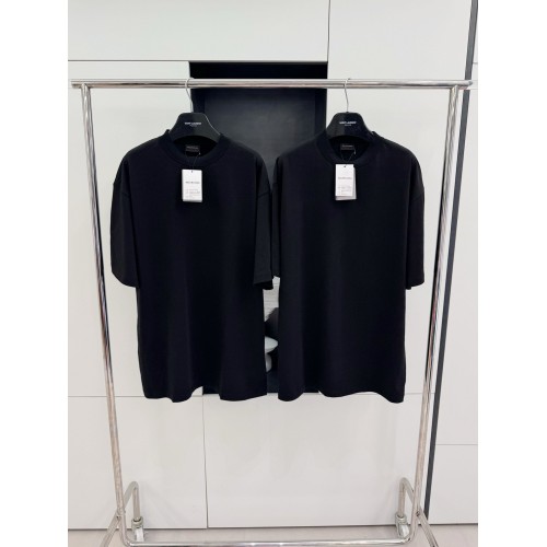 BALENCIAGA Rhinestone Back Short Sleeve - Black