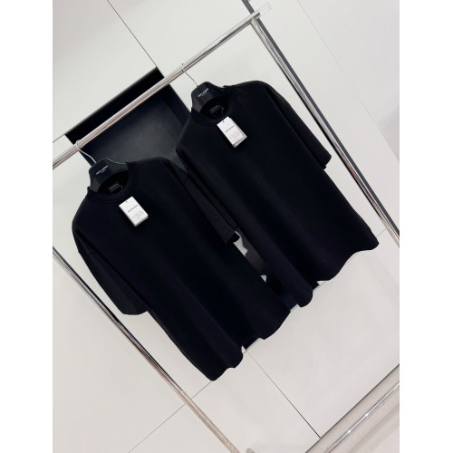 BALENCIAGA Rhinestone Back Short Sleeve - Black