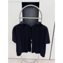BALENCIAGA Rhinestone Back Short Sleeve - Black