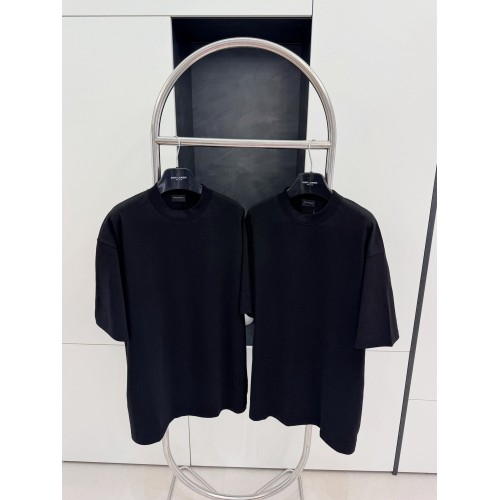 BALENCIAGA Rhinestone Back Short Sleeve - Black