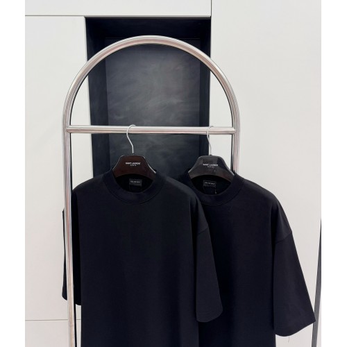 BALENCIAGA Rhinestone Back Short Sleeve - Black