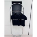 BALENCIAGA Ripped Print Short Sleeve - Black