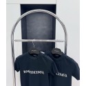 BALENCIAGA Ripped Print Short Sleeve - Black