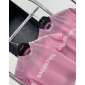 BALENCIAGA Ripped Print Short Sleeve - Pink