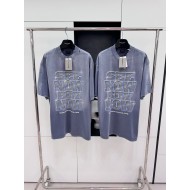 BALENCIAGA See Now Buy Now Washed Print Short Sleeve - Blue