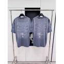 BALENCIAGA See Now Buy Now Washed Print Short Sleeve - Blue