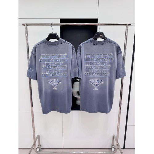 BALENCIAGA See Now Buy Now Washed Print Short Sleeve - Blue