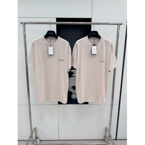 BALENCIAGA Short Sleeve with Back Print - Khaki