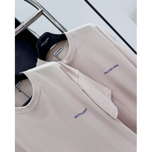BALENCIAGA Short Sleeve with Back Print - Khaki
