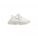 BALENCIAGA Triple S Clear Sole Sneaker - White