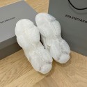 BALENCIAGA Triple S Clear Sole Sneaker - White