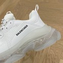 BALENCIAGA Triple S Clear Sole Sneaker - White