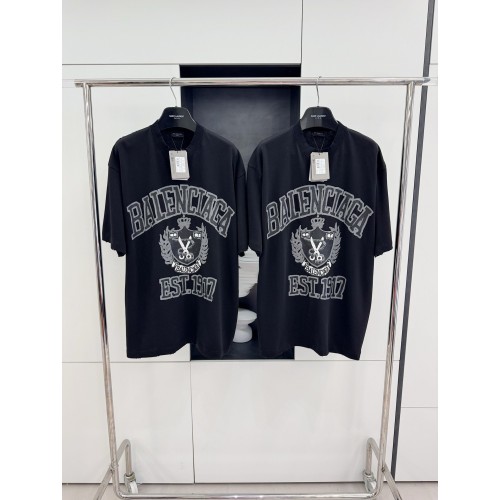 BALENCIAGA Wheat Ear Scissors Shield Short Sleeve - Black