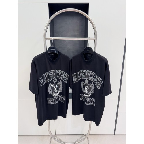 BALENCIAGA Wheat Ear Scissors Shield Short Sleeve - Black