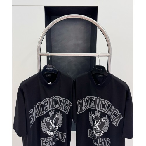BALENCIAGA Wheat Ear Scissors Shield Short Sleeve - Black