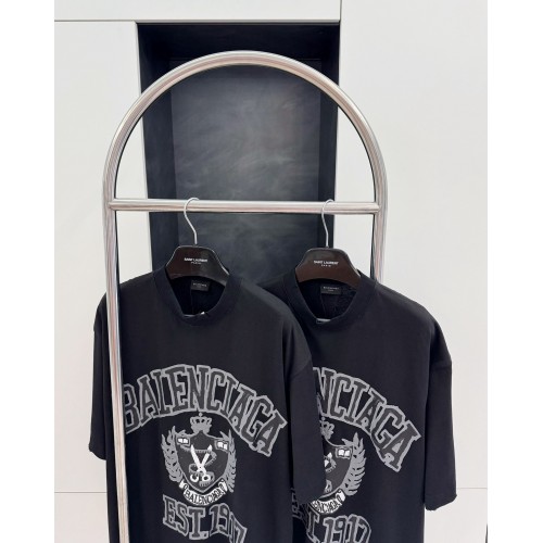 BALENCIAGA Wheat Ear Scissors Shield Short Sleeve - Black