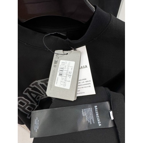 BALENCIAGA Wheat Ear Scissors Shield Short Sleeve - Black